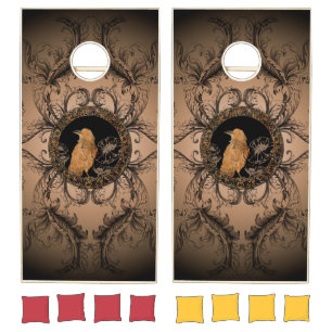 Amazing crow cornhole set