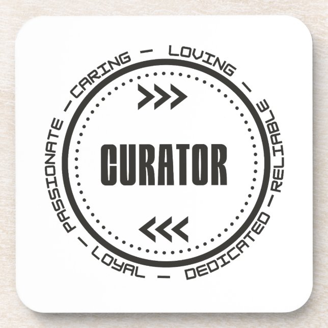 Amazing Curator Beverage Coaster (Front)