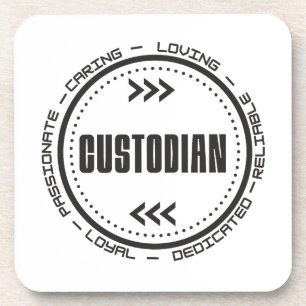 Amazing Custodian Beverage Coaster