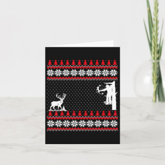 Amazing Cute Funny Duck Hunter Deer Hunting Ugly C Card