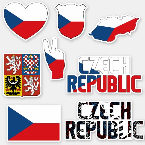 Amazing Czech Republic Shapes National Symbols Sticker