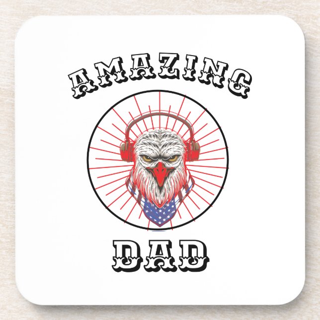 Amazing Dad Beverage Coaster (Front)