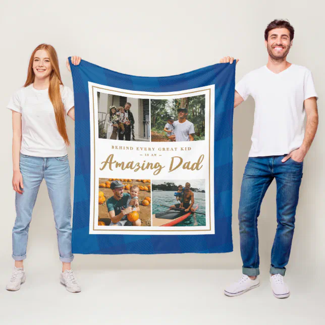Amazing Dad Fleece Blanket Zazzle