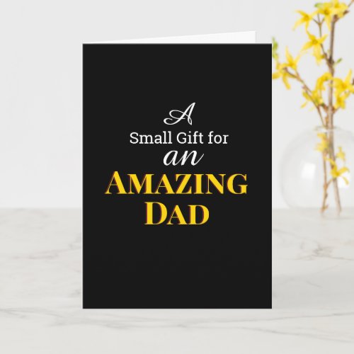 Amazing Dad Happy Father's Day Card