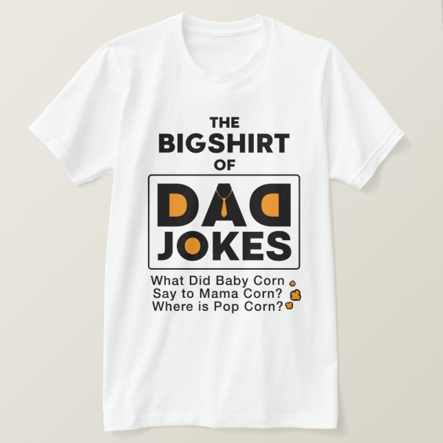 Amazing Dad Jokes Design Text Typography  T-Shirt (Design Front)