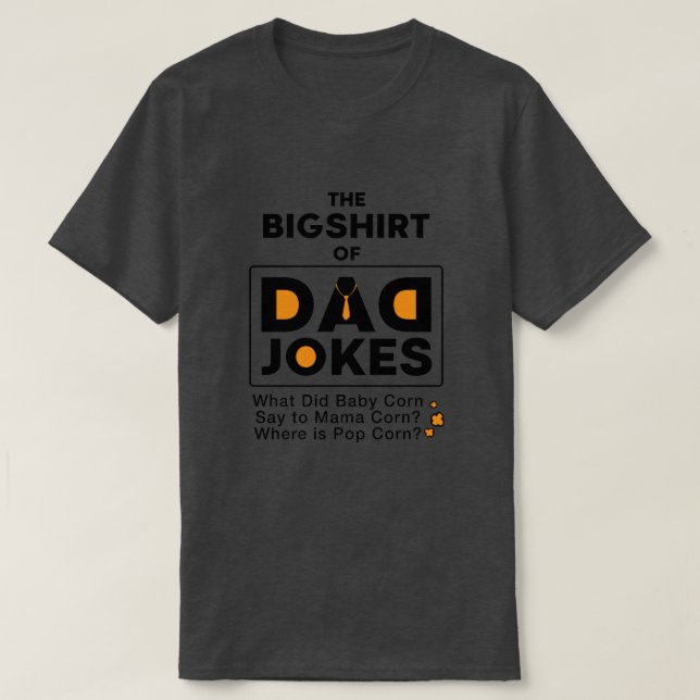 Amazing Dad Jokes Design Text Typography  T-Shirt (Design Front)