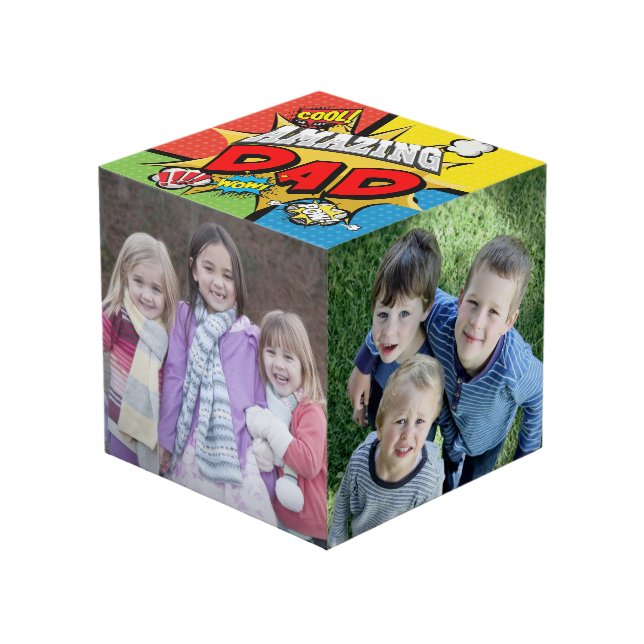 Amazing Dad Photo Cube (Front Angled)