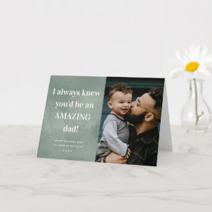 Amazing dad photo Father's Day Card