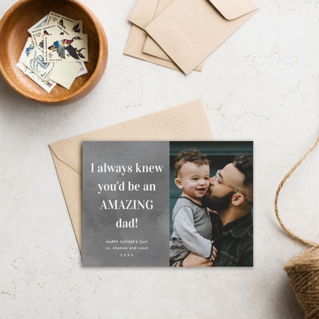 Amazing dad photo Father's Day card (Creator Uploaded)