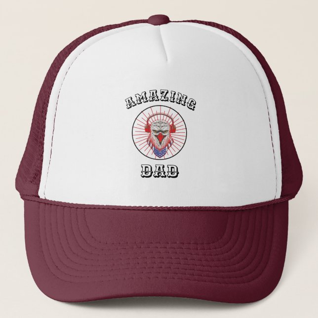 Amazing Dad Trucker Hat (Front)