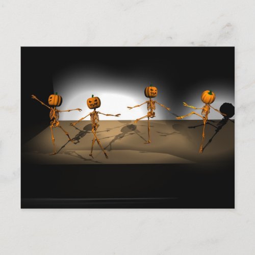 Amazing Dancing Pumpkins Postcard