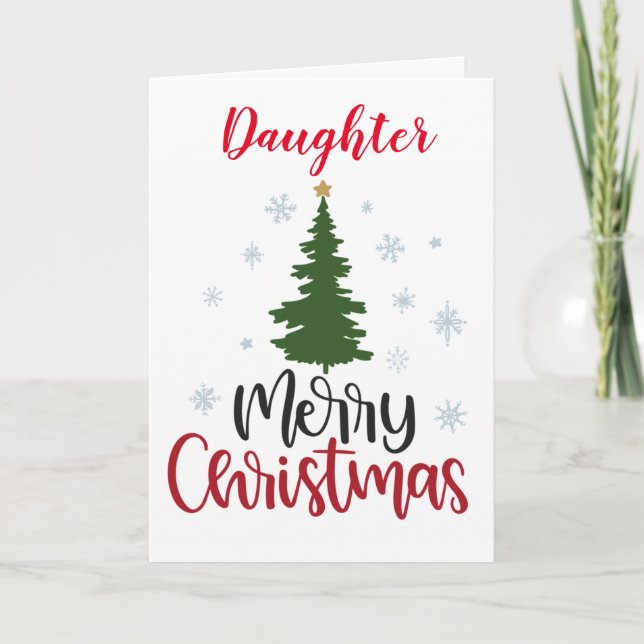 AMAZING DAUGHTER at **CHRISTMAS** Card (Front)
