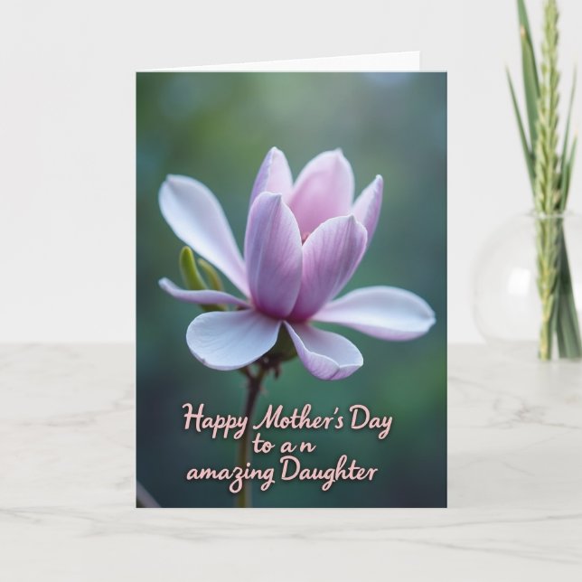 Amazing Daughter Day Flower Card (Front)