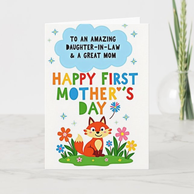 Amazing Daughter In Law Day Card (Front)