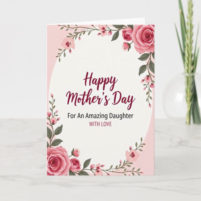 Amazing Daughter Love Card (Front)