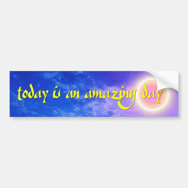 Amazing Day Bumper Sticker (Front)