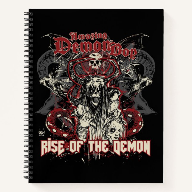 Amazing Demon Boy Rise of the Demon Notebook (Front)