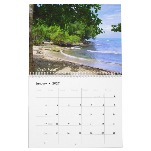 Amazing Destinations 2013 Calendar (Jan 2027)