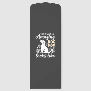 Amazing Dog Mom Floral Dog Lover Bookmarks