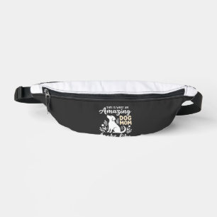 Amazing Dog Mom Floral Dog Lover Fanny Pack