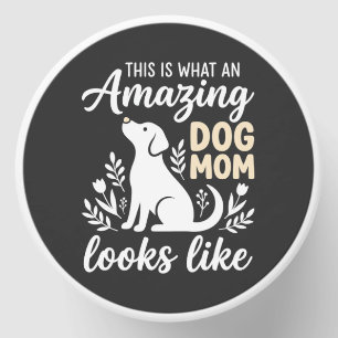 Amazing Dog Mom Floral Dog Lover Mini Candle Favors