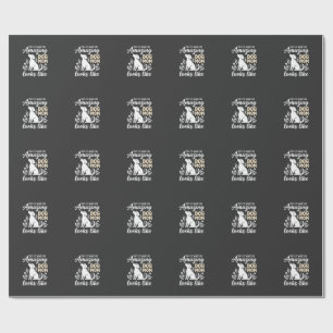 Amazing Dog Mom Floral Dog Lover Wrapping Paper