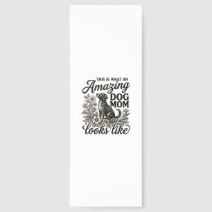 Amazing Dog Mom Vintage Floral Dog Lover Design_1 Bookmarks