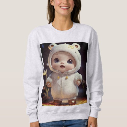 Amazing Doll Print Hoodies