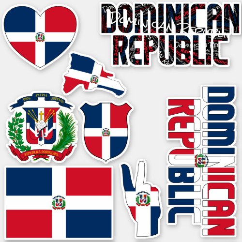 Amazing Dominican Republic Shapes National Symbols Sticker