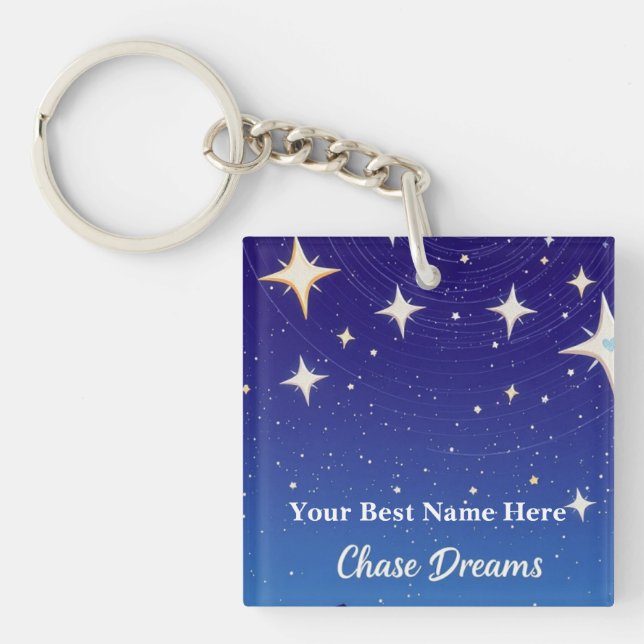 Amazing Dream Star Modern  Keychain (Front)