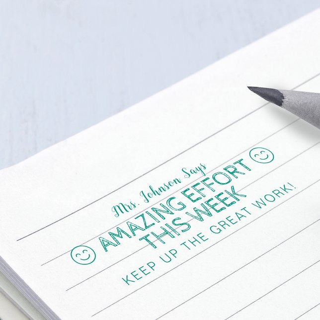 Amazing Effort Personalized Teachers Self-inking Stamp (Amazing Effort Personalized Teachers Self-inking Stamp)