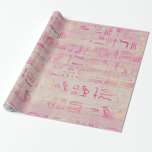 Amazing Egyptian Hieroglyphs Wrapping Paper