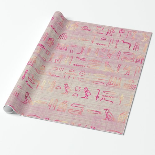 Amazing Egyptian Hieroglyphs  Wrapping Paper