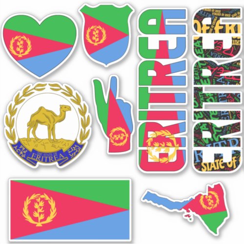 Amazing Eritrea Shapes National Symbols Sticker