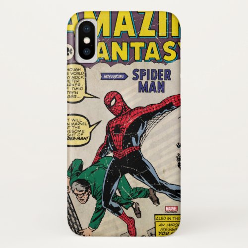 Amazing Fantasy Spider_Man Comic 15 iPhone X Case
