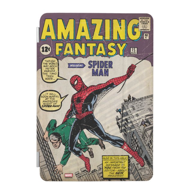 Amazing Fantasy Spider-Man Comic #15 iPad Mini Cover (Front)