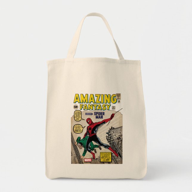 Amazing Fantasy Spider-Man Comic #15 Tote Bag (Front)