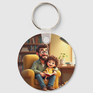 Amazing father day keychain