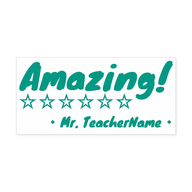 "Amazing!" Feedback Rubber Stamp (Design)