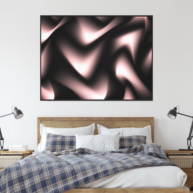 Amazing Fine Art Black and Crimson Tint  Canvas Print (Insitu(Bedroom))