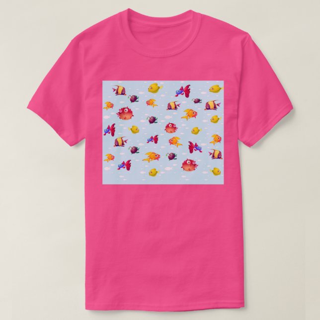 amazing fish wallpaper T-Shirt (Design Front)