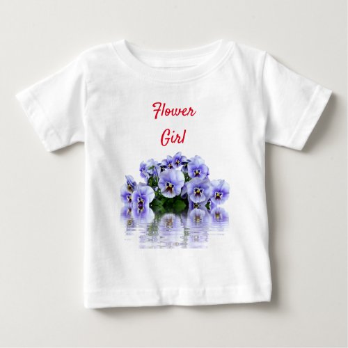 Amazing Flower Girl Design Baby T_Shirt