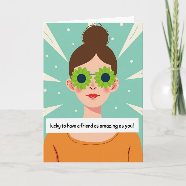 Amazing Friend Portrait Card (Front)