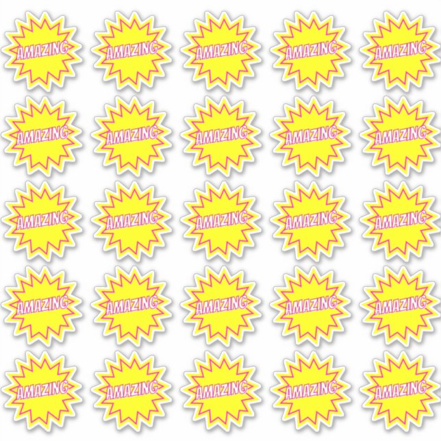 Amazing Fun Cute Teacher Reward Comment Stickers (Front)