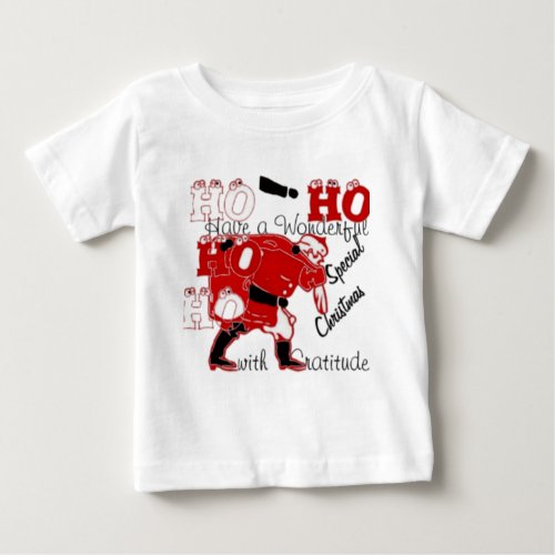 Amazing Fun Santa HoHoHo Merry Christmas Baby T_Shirt