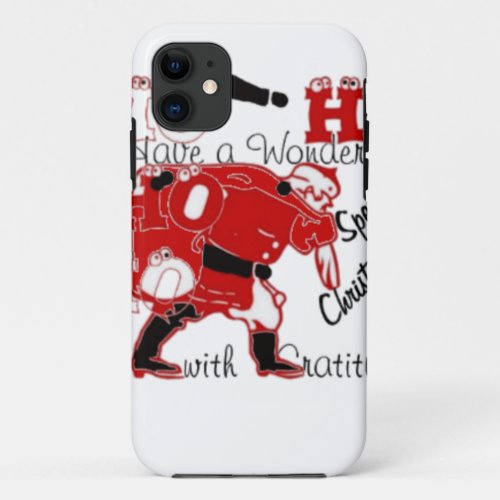 Amazing Fun Santa HoHoHo Merry Christmas iPhone 11 Case