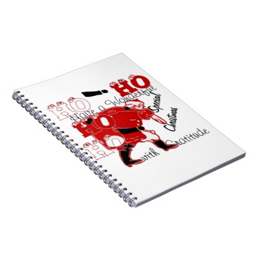 Amazing Fun Santa HoHoHo Merry Christmas Notebook