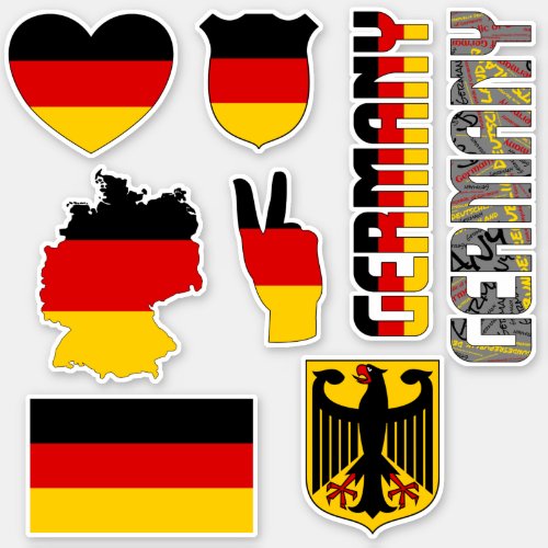 Amazing Germany Shapes National Symbols Sticker