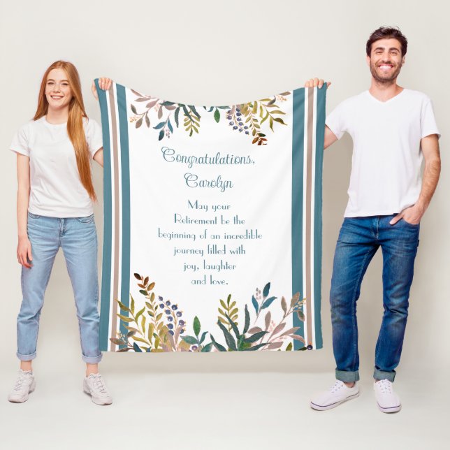 Amazing gift! Custom Retirement blanket (In Situ)