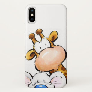 Amazing Giraffe and Cute Mouse iPhone X Case